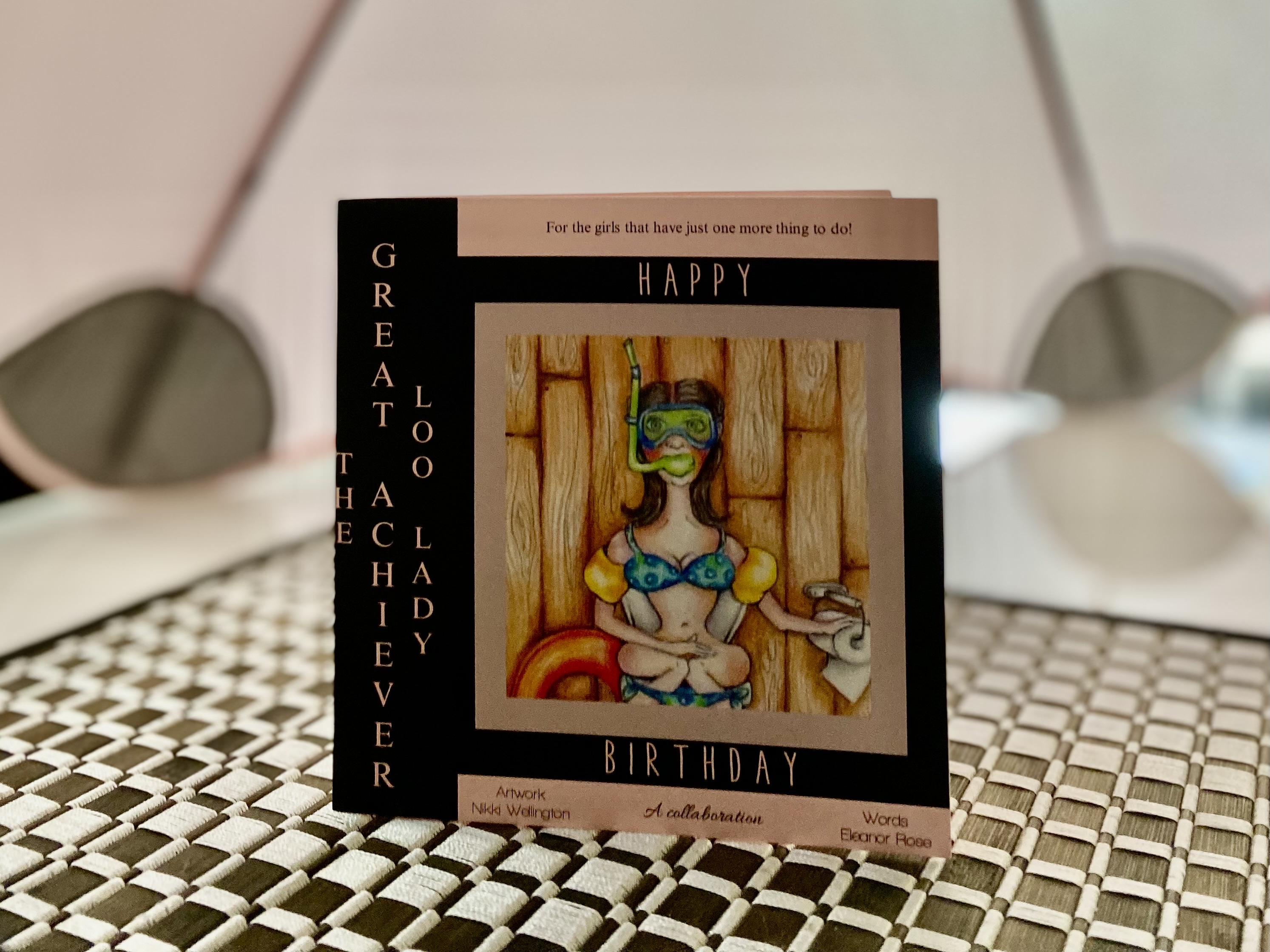 THE GREAT ACHIEVER LOO LADY BIRTHDAY CARD 