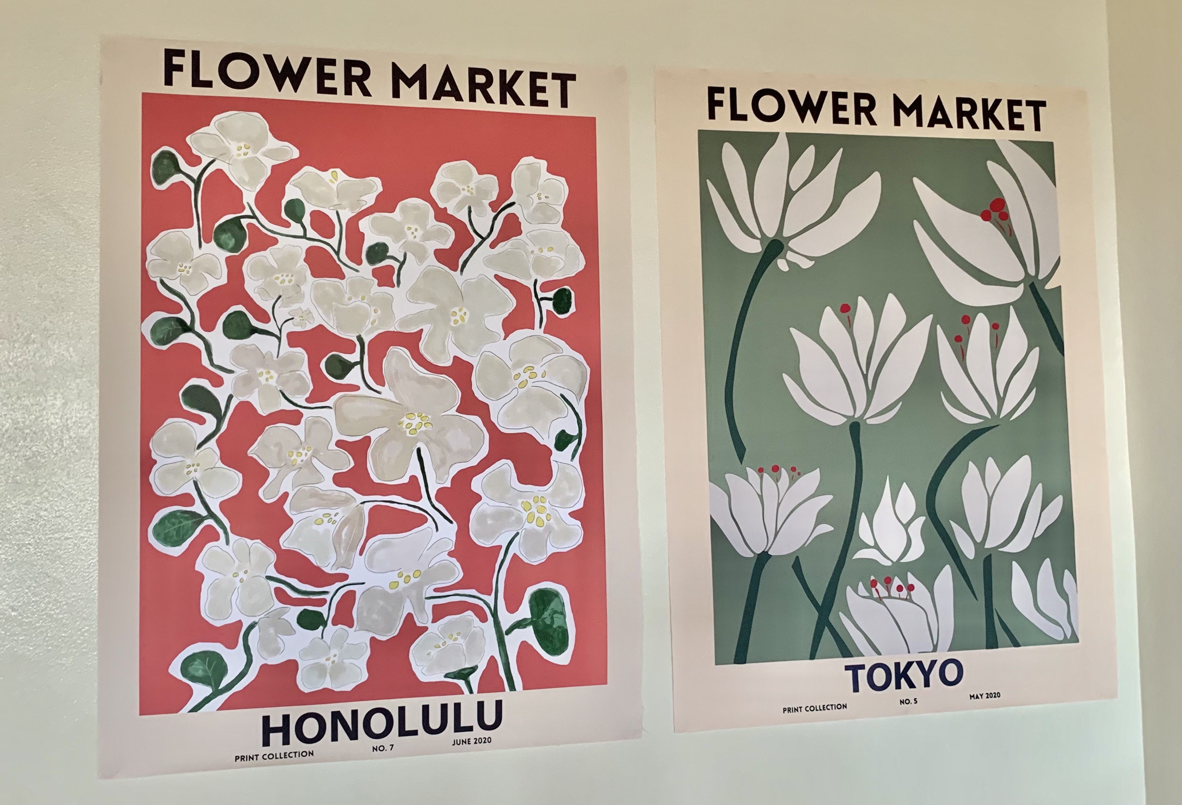 ✿ flower market prints