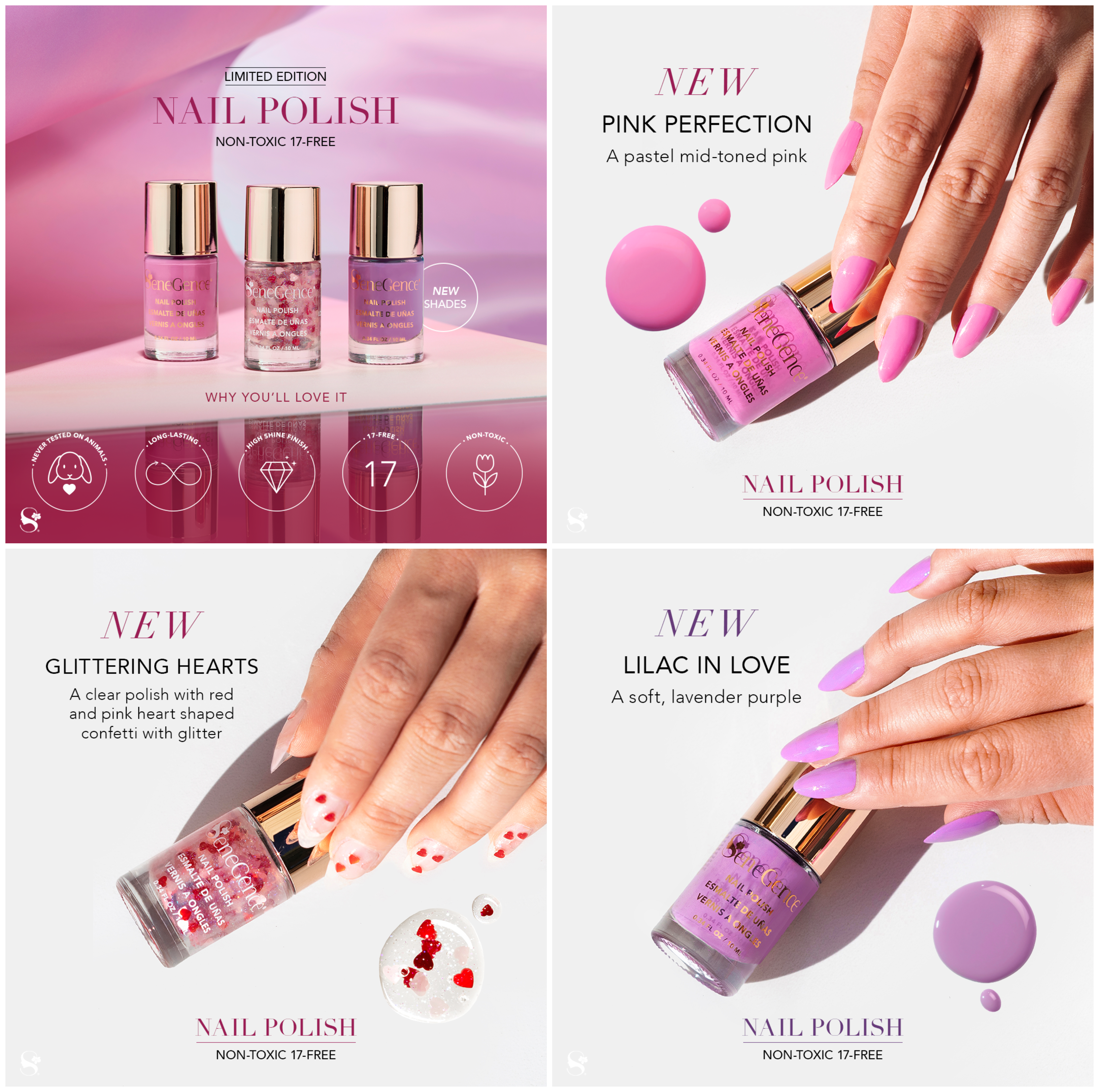 LILAC IN LOVE AND PINK PERFECTION NAIL POLISH DUO