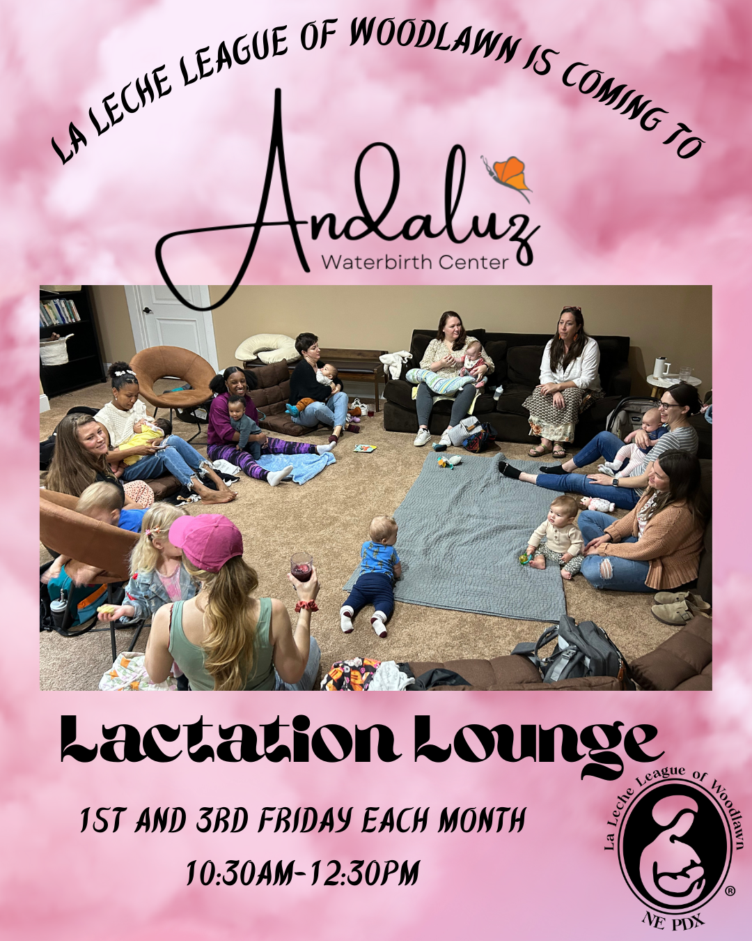 Lactation Lounge at Andaluz STARTING IN MAY