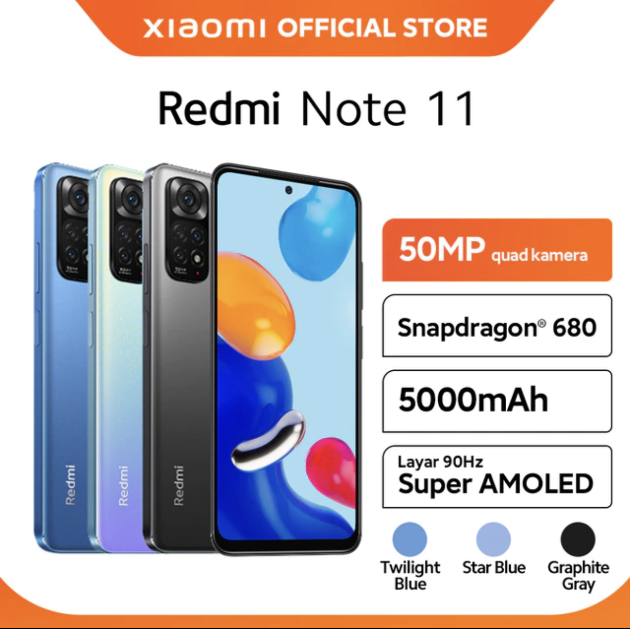 10. Xiaomi redmi note 11