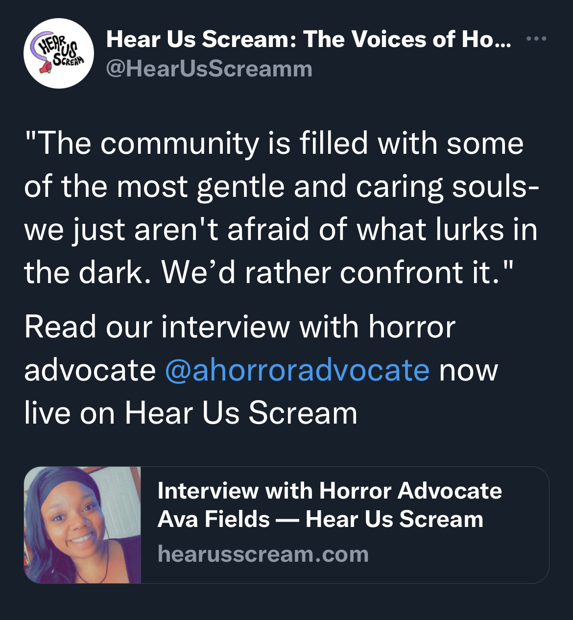 HEAR US SCREAM INTERVIEW