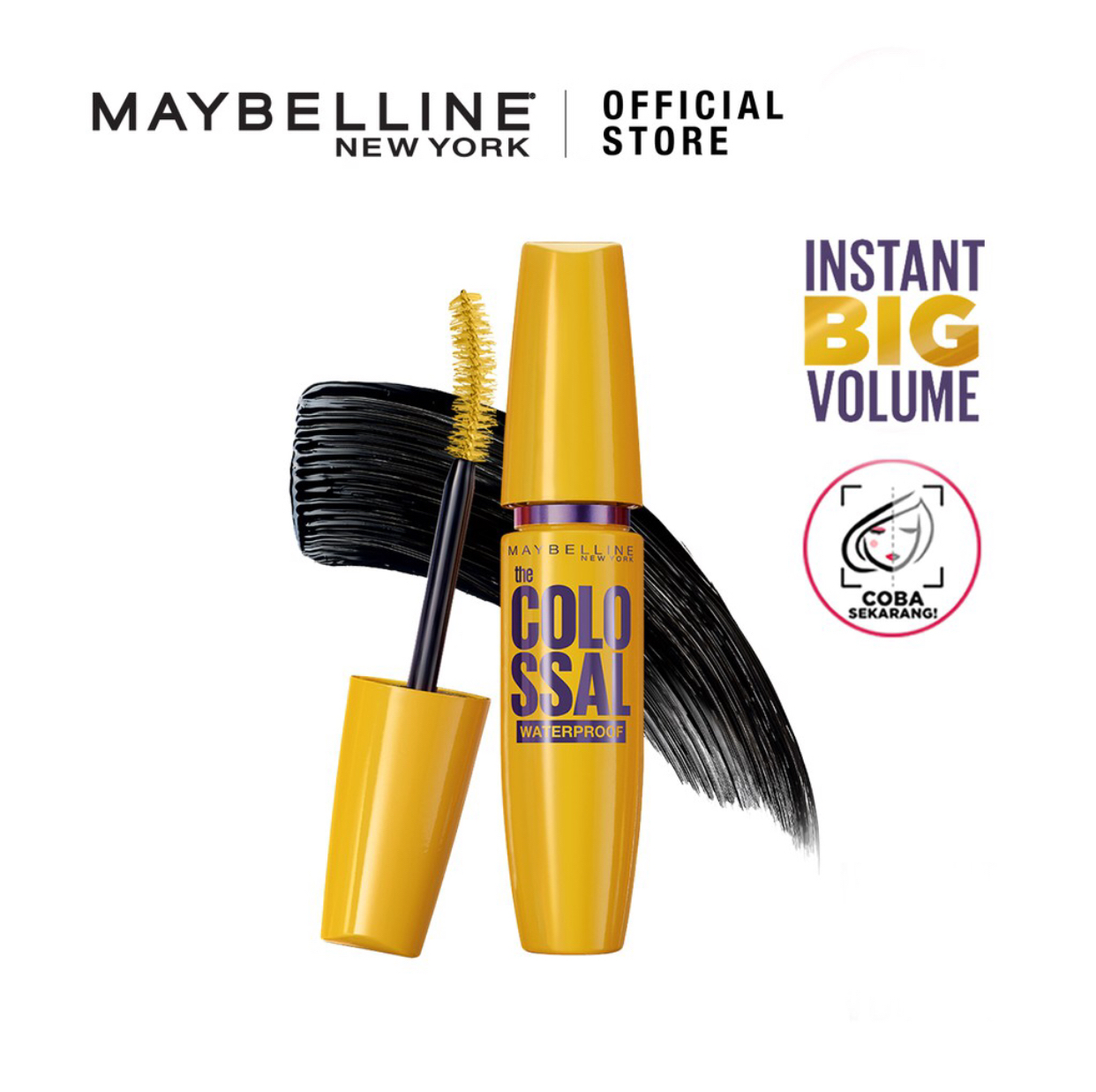 2. maybelline the collosal waterproof mascara- 91rb