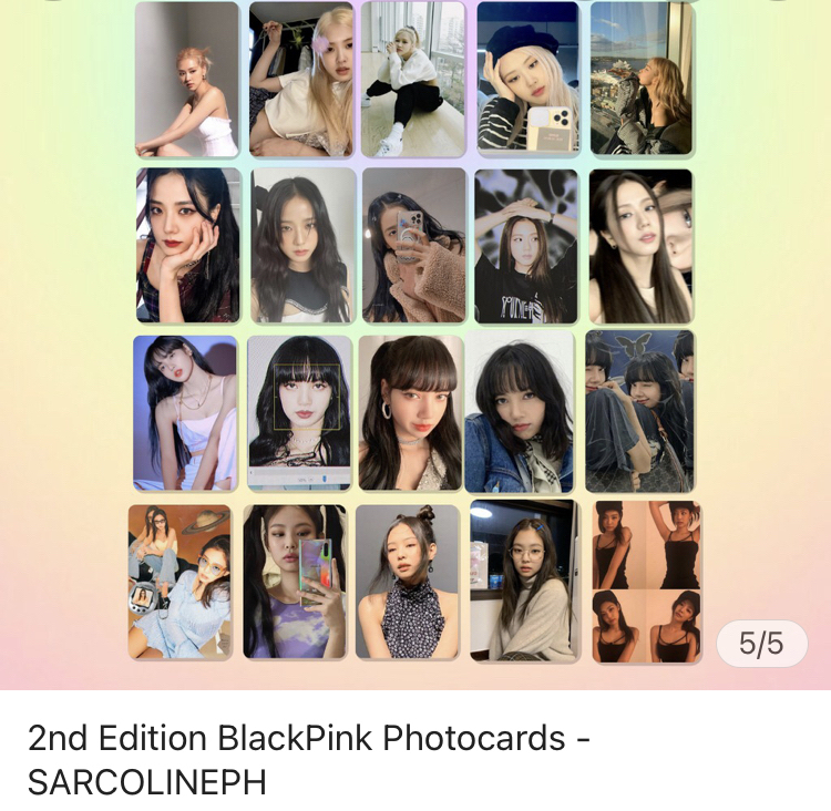 2nd Edition BlackPink Photocards