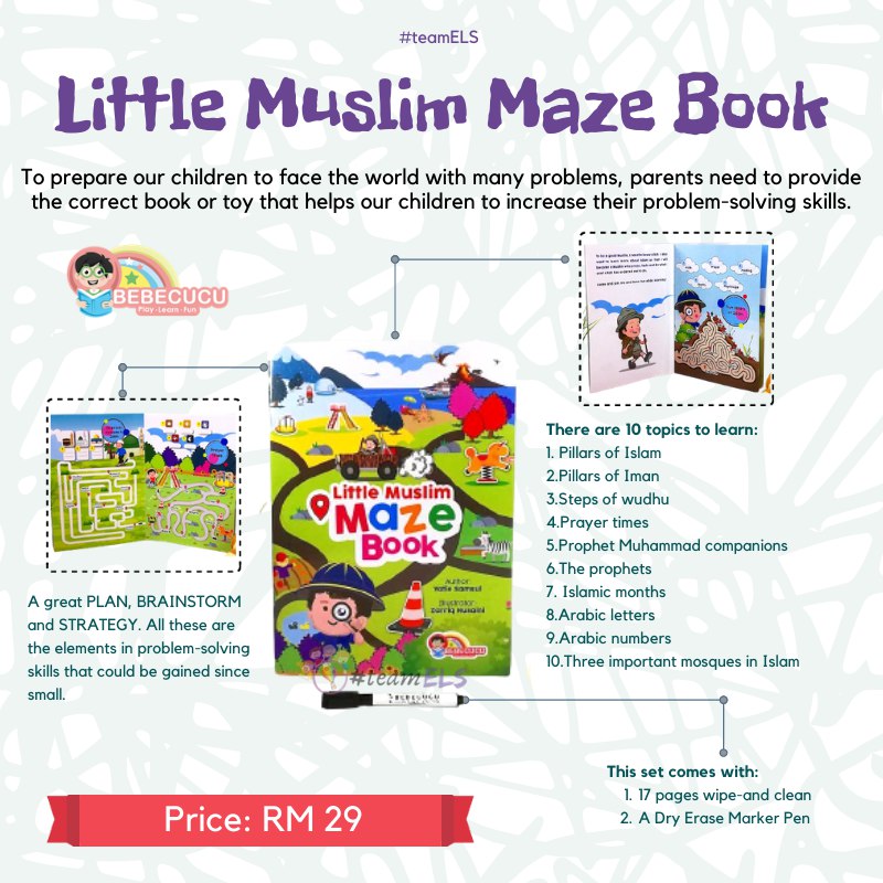 Little Muslim Maze Book (RM 29)