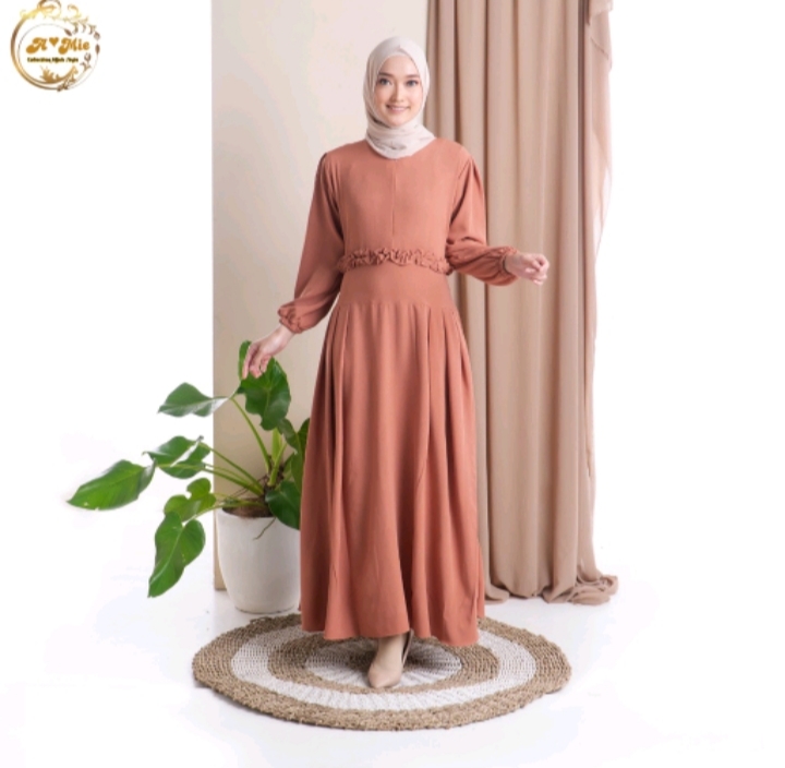 4. Aulia Dress Olive | Kondangan Series | Baju Muslim