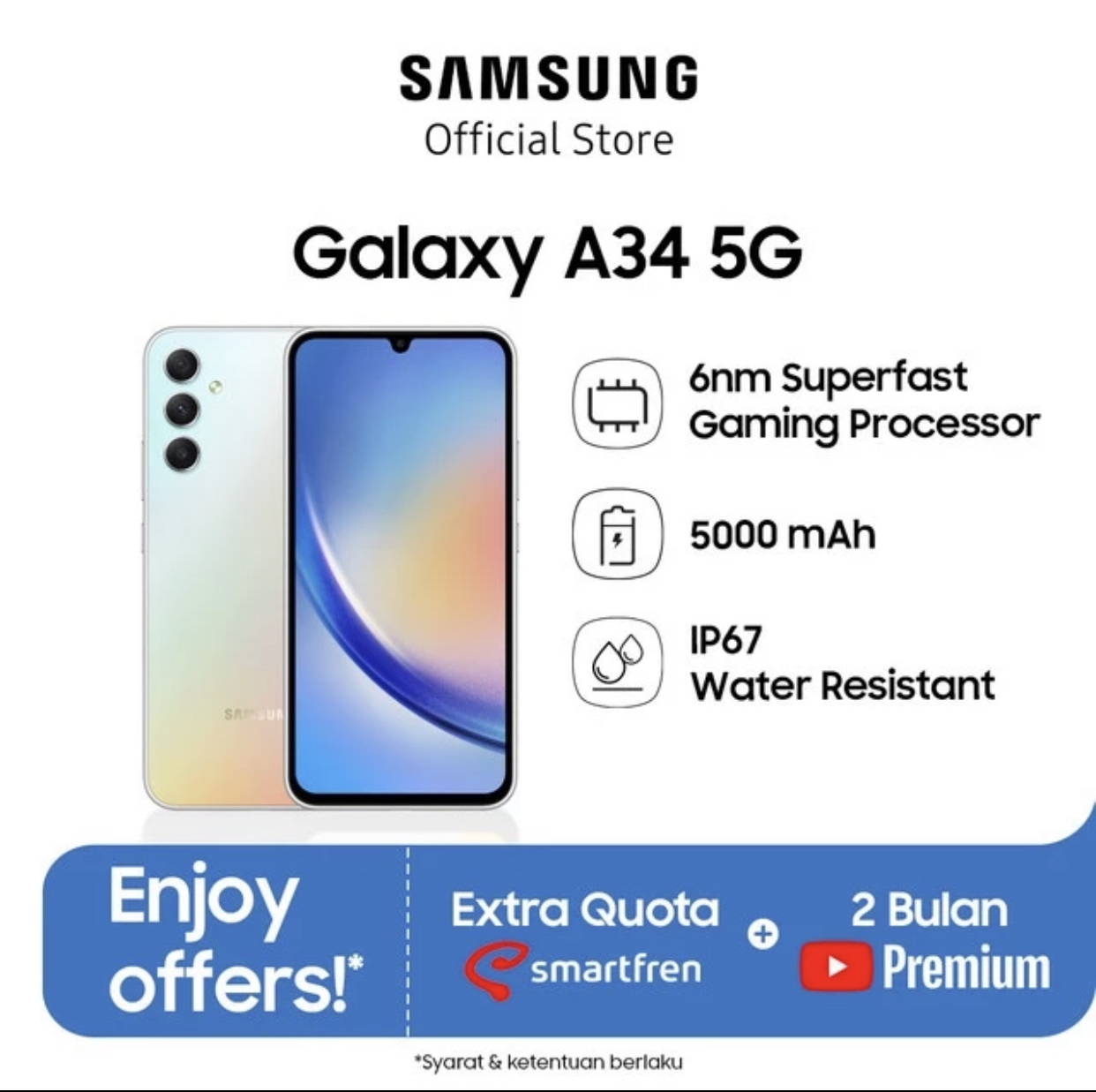 3.6 . Samsung A34