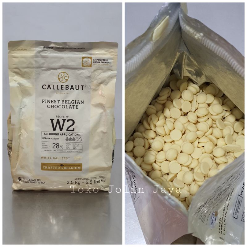 6. Callebaut white chocolate