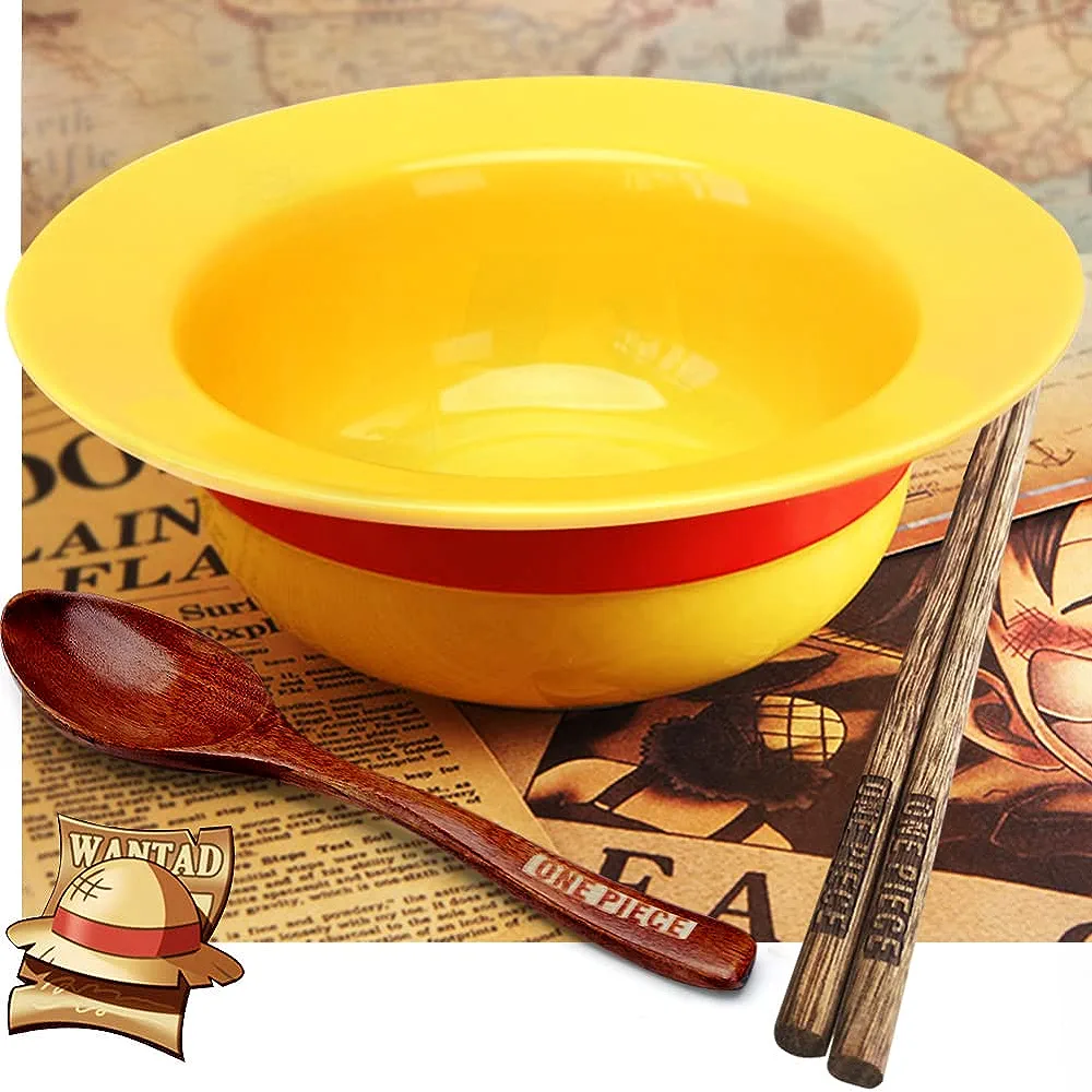 Strawhat Bowl w/Chopsticks and Spoon