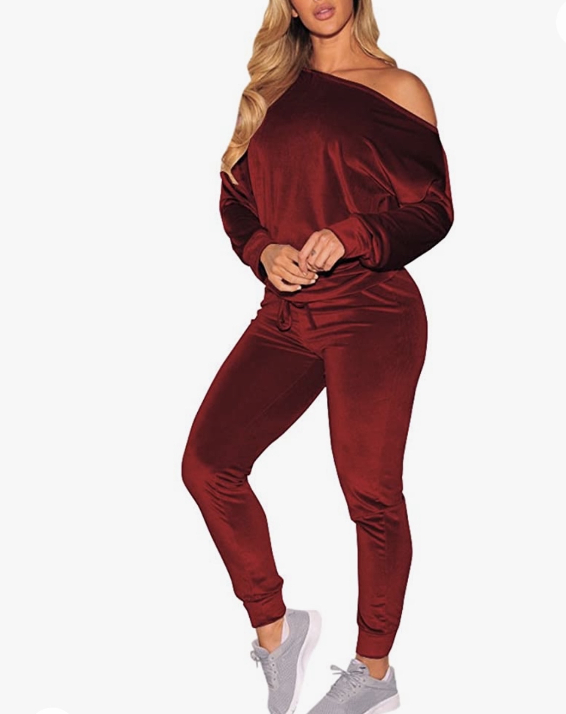 Red Two Piece Sweat Suit