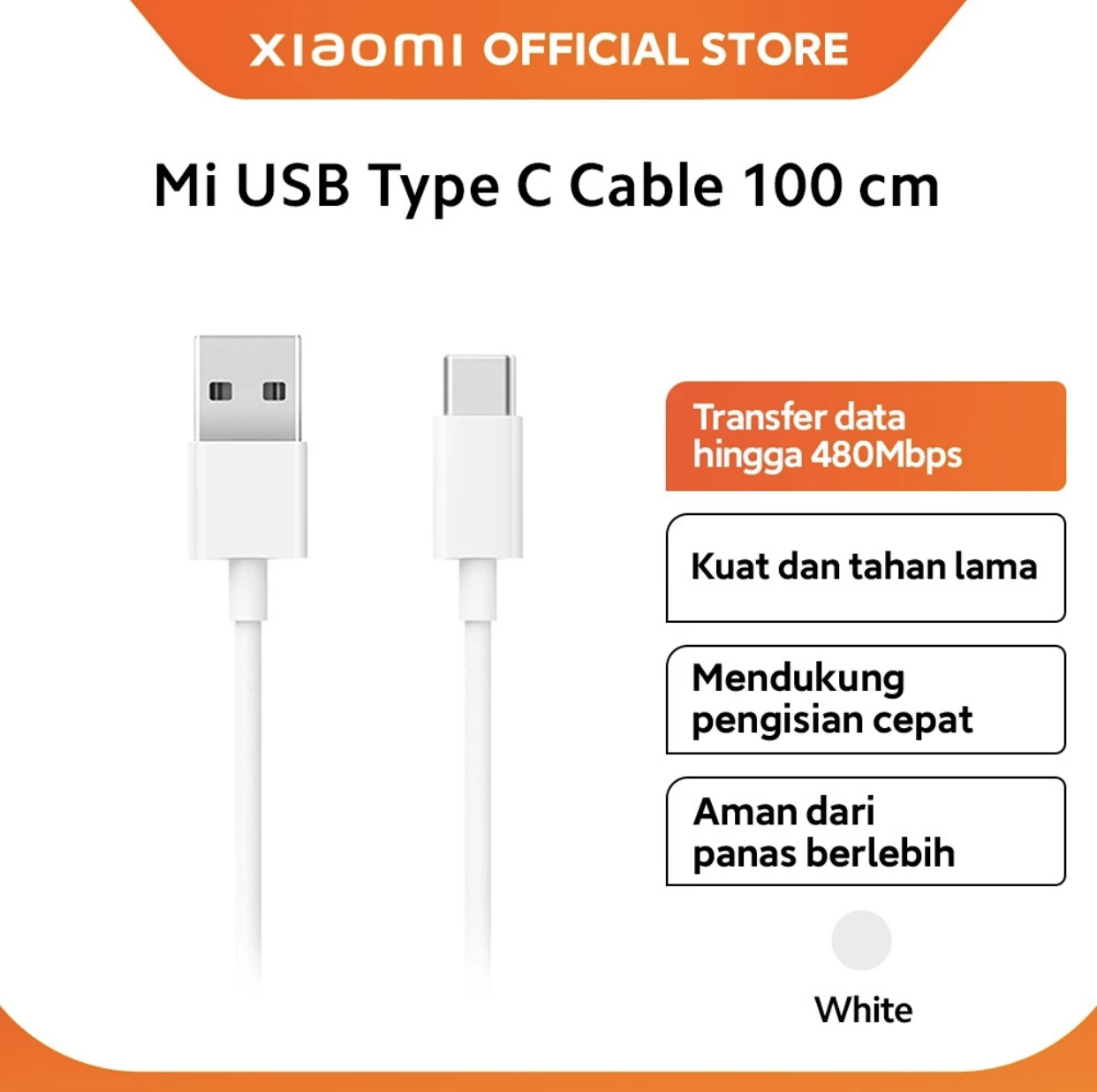 29. Xiaomi USB type C 100 Cm