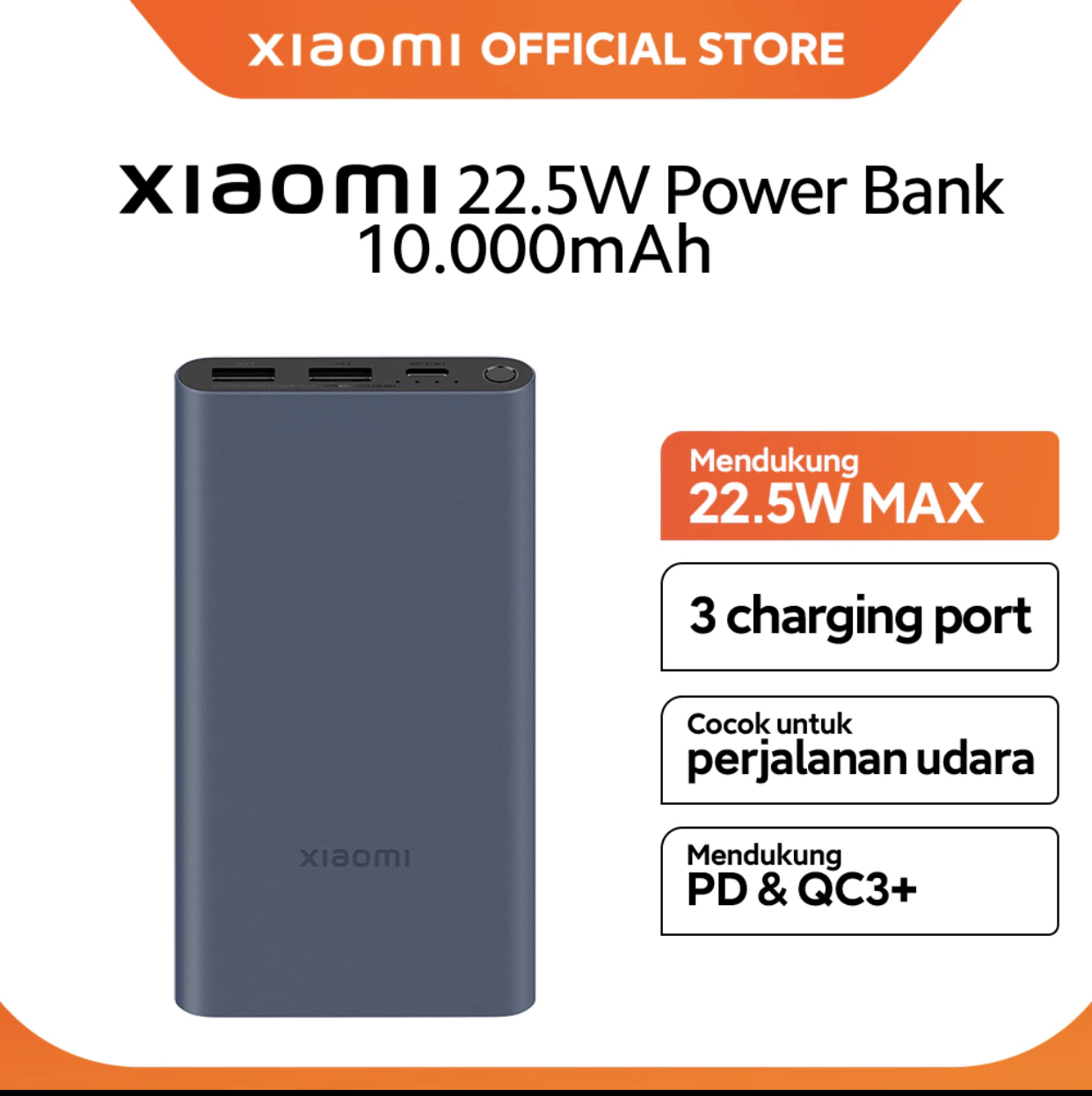 25. Xiaomi power bank 10.000 mAh