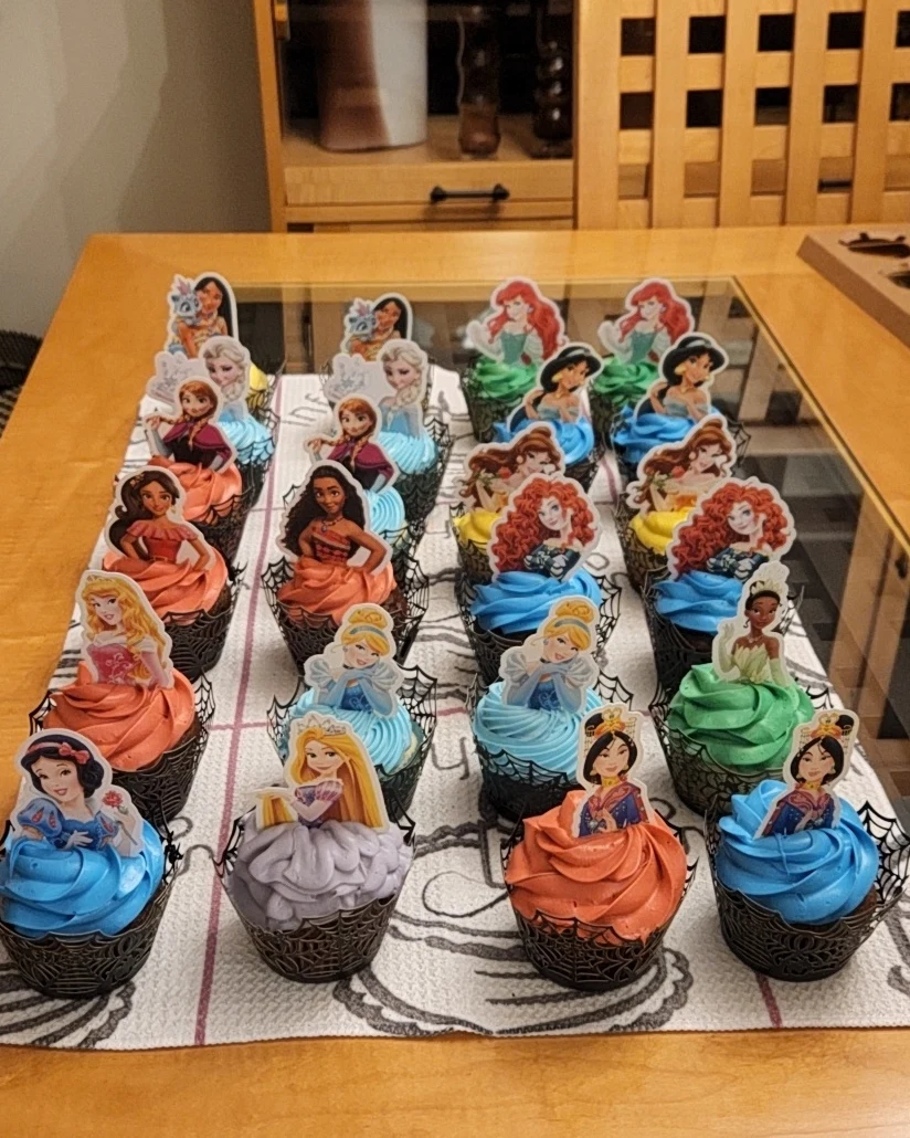 Halloween Disney Princess Cupcakes 