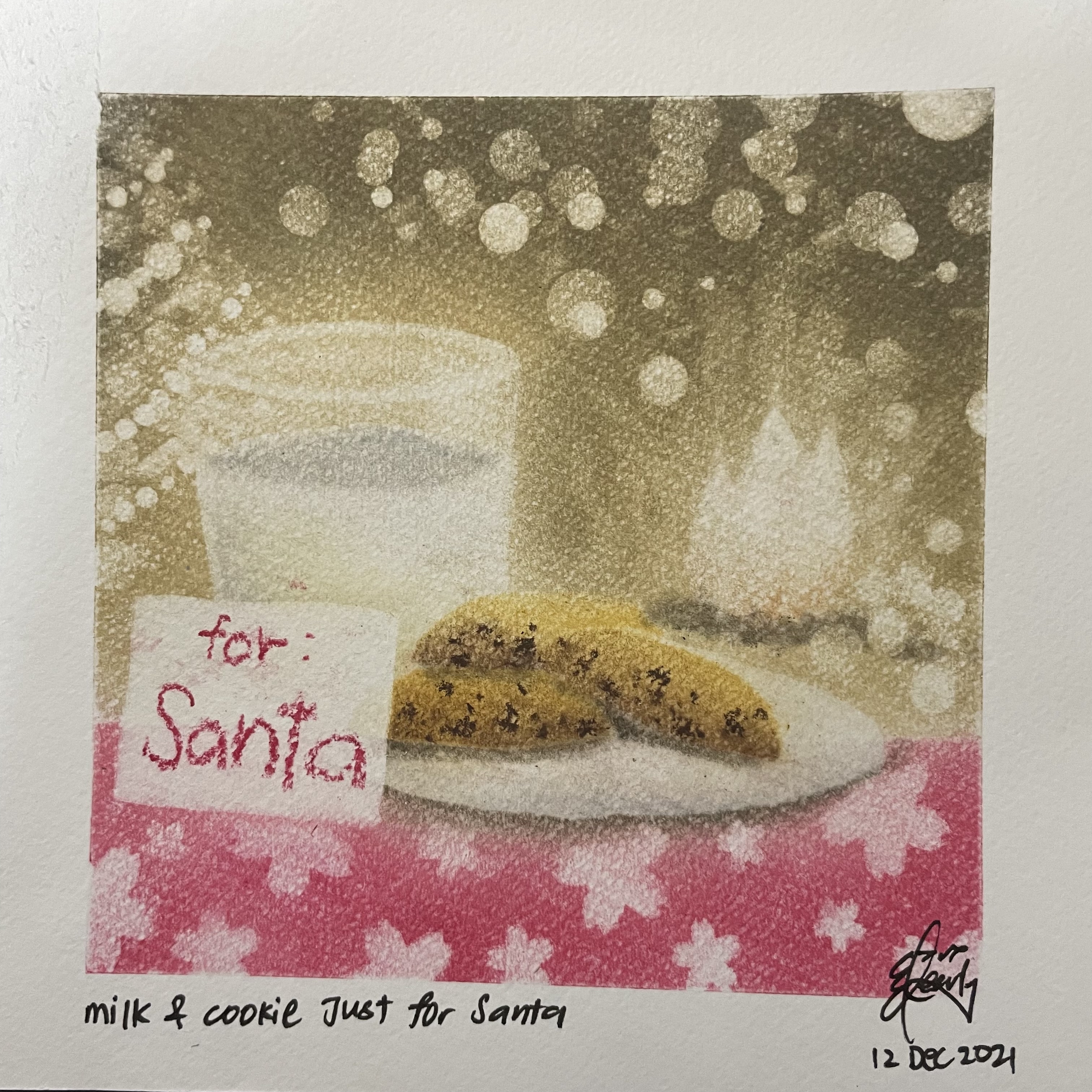 Milk n cookie for Santa 