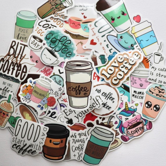 Coffee sticker set