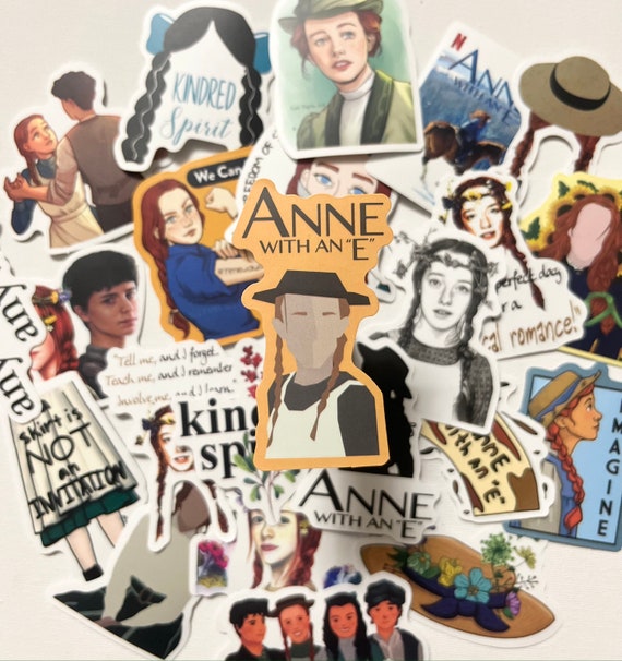 Anne with E sticker set