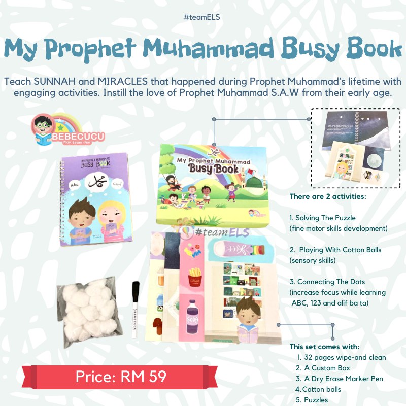 My Prophet Muhammad Busy Book (RM 59)