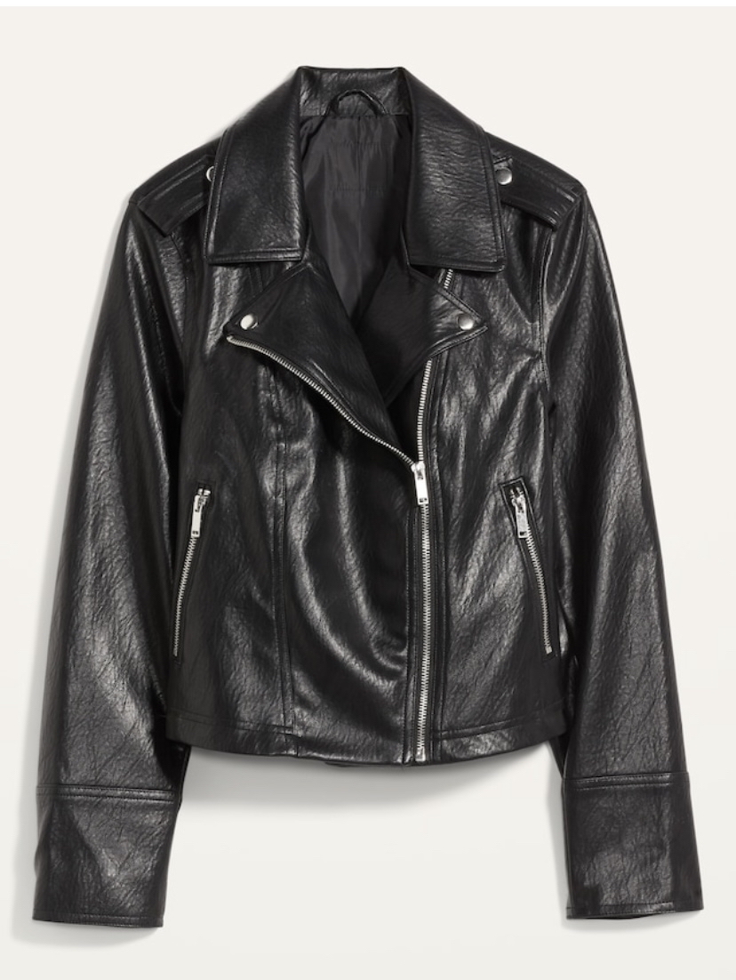 Old Navy Faux Leather Moto Jacket