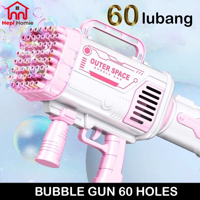 #12 Gutling bubble gun machine jumbo 60 holes