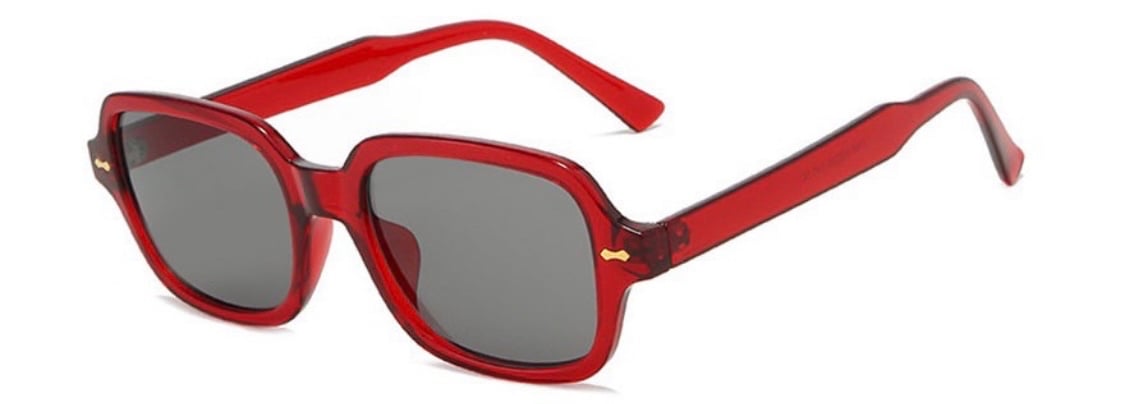 red lexxola inspired sunglasses