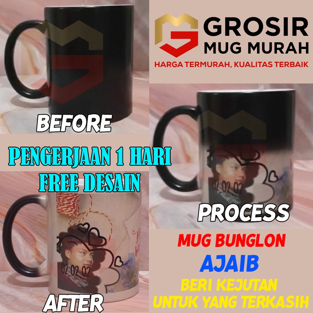 #156 Mug bunglon custom